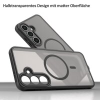 Matte Case Magnetisches für Samsung Galaxy S25 FE Schutzhülle Kratzfest Passgenau in Schwarz