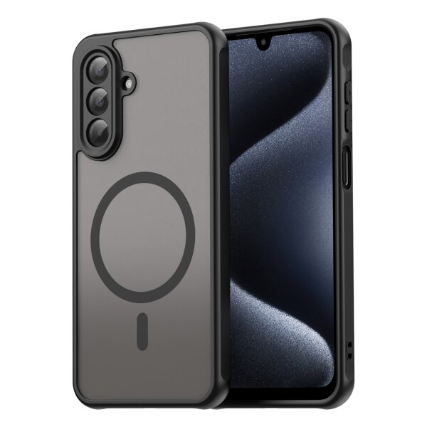 Matte Case Magnetisches für Samsung Galaxy A17 Schutzhülle Kratzfest Passgenau in Schwarz