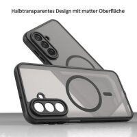 Matte Case Magnetisches für Samsung Galaxy A17 Schutzhülle Kratzfest Passgenau in Schwarz