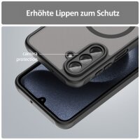 Matte Case Magnetisches für Samsung Galaxy A17 Schutzhülle Kratzfest Passgenau in Schwarz