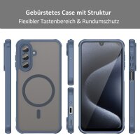 Matte Case Magnetisches für Samsung Galaxy A17 Schutzhülle Kratzfest Passgenau in Blau