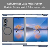 Matte Case Magnetisches für Samsung Galaxy Z Fold 7 Schutzhülle Kratzfest Passgenau in Blau