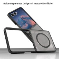 Matte Case Magnetisches für Samsung Galaxy Z Flip 7 Schutzhülle Kratzfest Passgenau in Schwarz