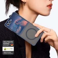 Matte Case Magnetisches für Samsung Galaxy Z Flip 7 Schutzhülle Kratzfest Passgenau in Blau