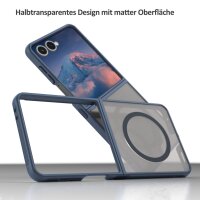 Matte Case Magnetisches für Samsung Galaxy Z Flip 7 Schutzhülle Kratzfest Passgenau in Blau