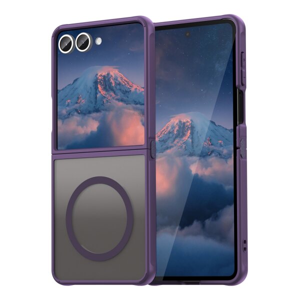 Matte Case Magnetisches für Samsung Galaxy Z Flip 7 Schutzhülle Kratzfest Passgenau in Lila