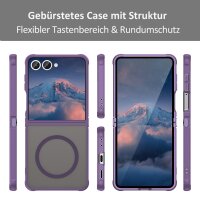 Matte Case Magnetisches für Samsung Galaxy Z Flip 7 Schutzhülle Kratzfest Passgenau in Lila