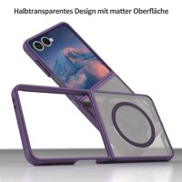 Matte Case Magnetisches für Samsung Galaxy Z Flip 7 Schutzhülle Kratzfest Passgenau in Lila