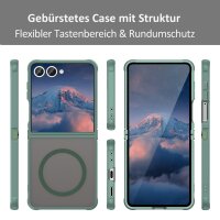 Matte Case Magnetisches für Samsung Galaxy Z Flip 7 Schutzhülle Kratzfest Passgenau in Grün