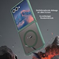 Matte Case Magnetisches für Samsung Galaxy Z Flip 7 Schutzhülle Kratzfest Passgenau in Grün