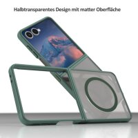 Matte Case Magnetisches für Samsung Galaxy Z Flip 7 Schutzhülle Kratzfest Passgenau in Grün