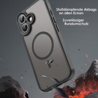 Matte Case Magnetisches für iPhone 17 Schutzhülle Kratzfest Passgenau in Schwarz