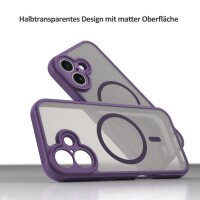Matte Case Magnetisches für iPhone 17 Schutzhülle Kratzfest Passgenau in Lila