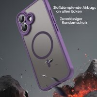 Matte Case Magnetisches für iPhone 17 Schutzhülle Kratzfest Passgenau in Lila
