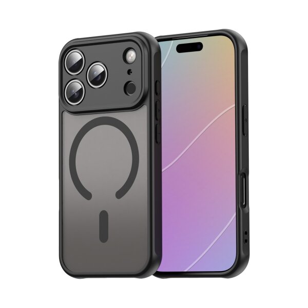 Matte Case Magnetisches für iPhone 17 Pro Schutzhülle Kratzfest Passgenau in Schwarz