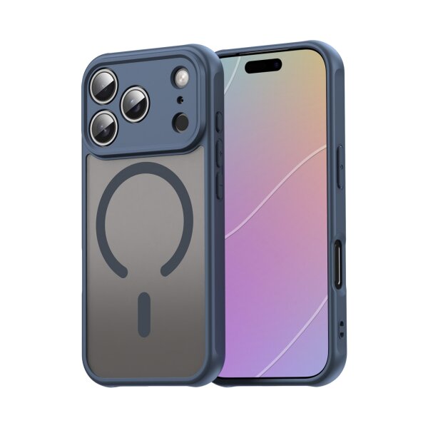 Matte Case Magnetisches für iPhone 17 Pro Schutzhülle Kratzfest Passgenau in Blau
