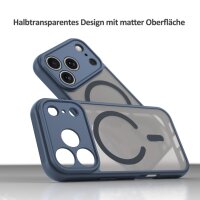 Matte Case Magnetisches für iPhone 17 Pro Schutzhülle Kratzfest Passgenau in Blau