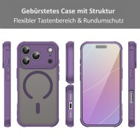 Matte Case Magnetisches für iPhone 17 Pro Schutzhülle Kratzfest Passgenau in Lila