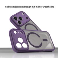 Matte Case Magnetisches für iPhone 17 Pro Schutzhülle Kratzfest Passgenau in Lila