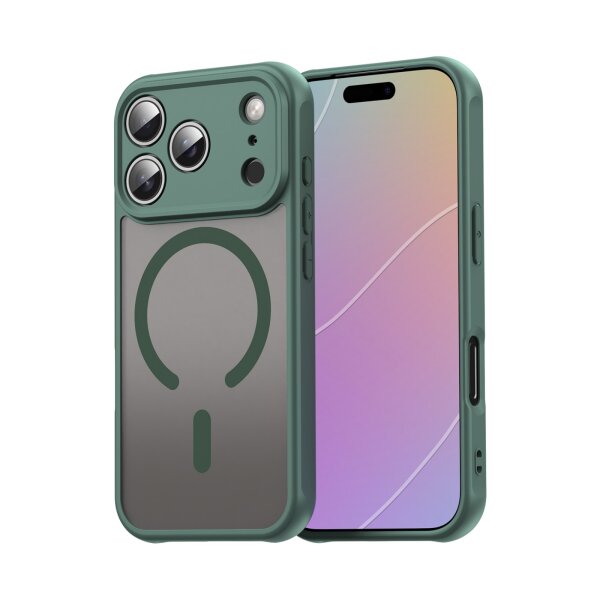 Matte Case Magnetisches für iPhone 17 Pro Schutzhülle Kratzfest Passgenau in Grün
