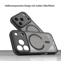 Matte Case Magnetisches für iPhone 17 Pro Max Schutzhülle Kratzfest Passgenau in Schwarz