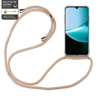 Handykett für Xiaomi Redmi 15C (173 cm) Hülle mit Kordel Handyhülle mit Band in Beige/Braun