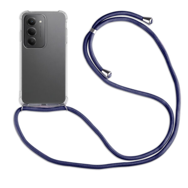 Handykett für Xiaomi Redmi 15 4G /5G (171 cm) Hülle mit Kordel Handyhülle mit Band in Blau