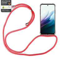 Handykett für Xiaomi Redmi 15 4G /5G (171 cm) Hülle mit Kordel Handyhülle mit Band in Rot