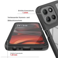 360 Grad Hülle mit eingebautem Displayschutz für Motorola Moto G56 Handyhülle Bumper