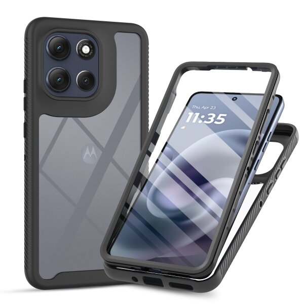 360 Grad Hülle mit eingebautem Displayschutz für Motorola Moto G86 Handyhülle Bumper