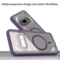 Matte Case Magnetisch Hülle für Nothing Phone 3A Schutzhülle Kratzfest Passgenau in Lila