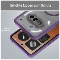 Matte Case Magnetisch Hülle für Nothing Phone 3A Schutzhülle Kratzfest Passgenau in Lila