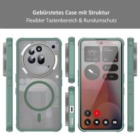 Matte Case Magnetisch Hülle für Nothing Phone 3A Pro Schutzhülle Kratzfest Passgenau in Grün