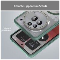 Matte Case Magnetisch Hülle für Nothing Phone 3A Pro Schutzhülle Kratzfest Passgenau in Grün