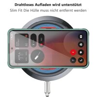 Matte Case Magnetisch Hülle für Nothing Phone 3A Pro Schutzhülle Kratzfest Passgenau in Grün