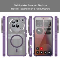 Matte Case Magnetisch Hülle für Nothing Phone 3A Pro Schutzhülle Kratzfest Passgenau in Lila
