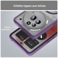 Matte Case Magnetisch Hülle für Nothing Phone 3A Pro Schutzhülle Kratzfest Passgenau in Lila