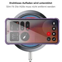 Matte Case Magnetisch Hülle für Nothing Phone 3A Pro Schutzhülle Kratzfest Passgenau in Lila