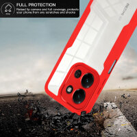 360° Grad Hülle für Xiaomi Redmi 15C Rundum vollschutz Integriertem Displayschutz in Rot