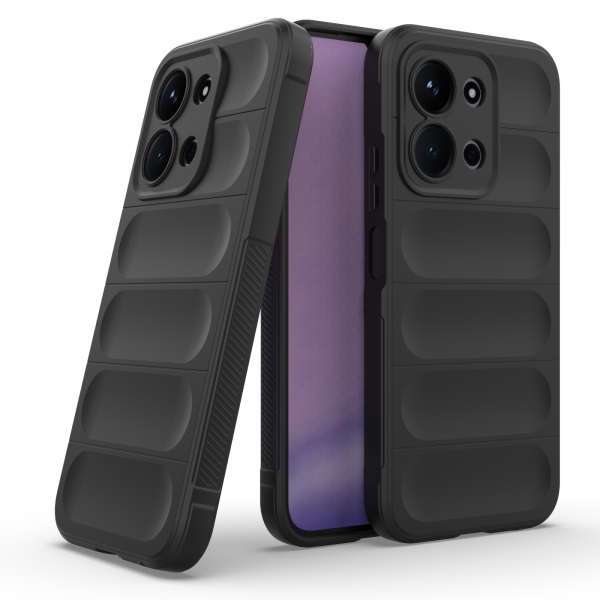 Hülle für Xiaomi Redmi 15c Handyhülle Outdoor Case Back Cover Handy Tasche Bumper in Schwarz