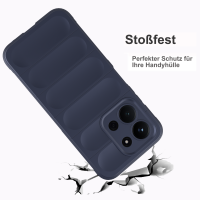 Hülle für Xiaomi Redmi 15c Handyhülle Outdoor Case Back Cover Handy Tasche Bumper in Blau
