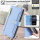 Handykette für iPhone 17 Pro Max Hülle mit Band Handyhülle Kartenfächer PU Leder Umhängetasche in Hellblau