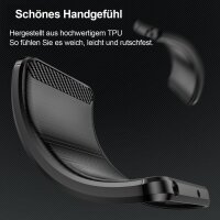 Carbon Hülle für xiaomi 15T Pro Handyhülle Bumper Case Cover Handy Tasche TPU in Schwarz