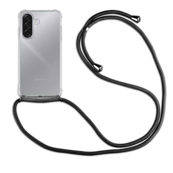 Handykette für Samsung Galaxy A17 Handyhülle mit Band Case Hülle mit Kordel Hand in Schwarz