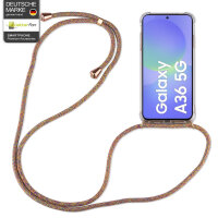 Handykette für Samsung Galaxy A36 Handyhülle mit Band Case Hülle mit Kordel Hand in Rainbow
