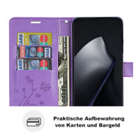 Hülle für Xiaomi 15T Pro Handy Tasche Handyhülle Wallet Case Flip Cover in Lila