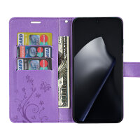 Hülle für Xiaomi 15T Pro Handy Tasche Handyhülle Wallet Case Flip Cover in Lila