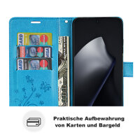 Hülle für Xiaomi 15T Handy Tasche Handyhülle Wallet Case Flip Cover in Blau