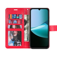 Handy Tasche für Xiaomi Redmi 15C Hülle Handyhülle Klapphülle Wallet Case in Rot
