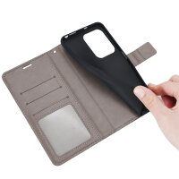 Handy Tasche für Xiaomi Redmi 15C Hülle Handyhülle Klapphülle Wallet Case in Grau